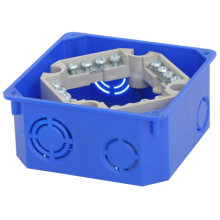 Коробка распаячная, для подштукатурного монтажа, с клеммником и крышкой, 110x110x50 (60шт/уп) ПожТехКабель 010-022