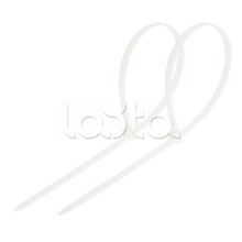 Стяжка нейлоновая неоткрывающаяся, безгалогенная (halogen free) 300x3.6мм, белая (100 шт)