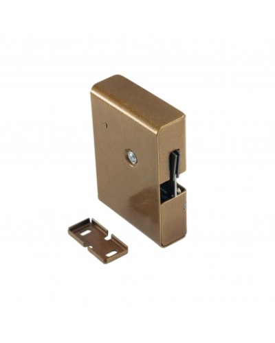 Замок электромеханический с толкателем и датчиком положения двери Promix-SM308.10.1 (коричневый) в Назрани Электромагнитные замки Pintop.ru