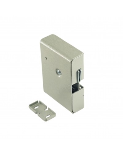 Замок электромеханический с толкателем и датчиком положения двери Promix-SM308.10.1 (серебро) в Назрани Электромеханические замки Pintop.ru