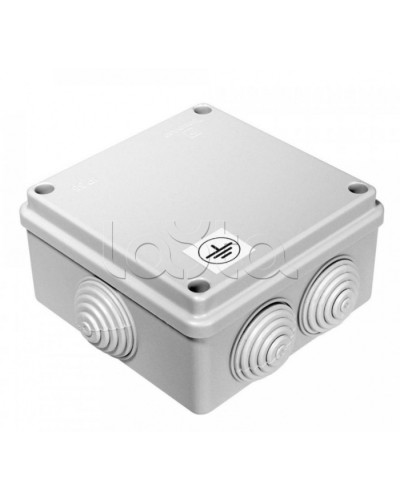 Коробка уравнивания потенциалов (КУП) для открытой установки 100х100х50 (60шт/кор) Промрукав (40-0300-У) в Назрани Распределительные коробки Pintop.ru