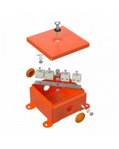 Коробка металлическая огнестойкая 70-0360-FR2.5-4 Е15-Е120 110х110х65 Промрукав (70-0360-FR2.5-4) в Назрани Огнестойкие кабельные линии Pintop.ru