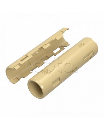 Муфта разборная d16 мм сосна (100шт/1200шт уп/кор) Промрукав (PR13.0425) в Назрани Повороты, муфты, тройники Pintop.ru