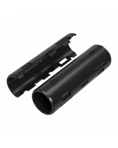 Муфта разборная d20 мм атмосферостойкая черная (70шт/840шт уп/кор) Промрукав (PR13.0414) в Назрани Повороты, муфты, тройники Pintop.ru