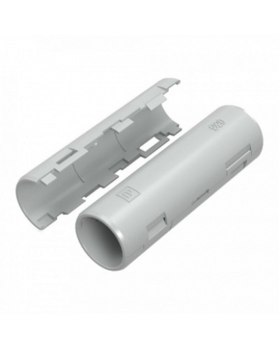 Муфта разборная d20 мм атмосферостойкая серая (10шт/320шт уп/кор) Промрукав (PR13.0430) в Назрани Повороты, муфты, тройники Pintop.ru