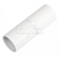 Патрубок-муфта белая д40 (20шт/220шт уп/кор) Промрукав (PR.01740б)