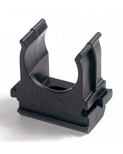 Крепёж-клипса для труб Полистирол черная д16 (100шт/2000шт уп/кор) Промрукав (PR.02716ч) в Назрани Держатели, клипсы, скобы Pintop.ru