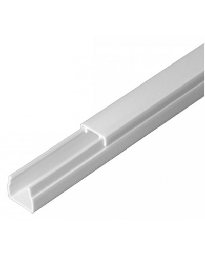 Кабель-канал белый 2-й замок в п/э 12х12 (120 м/уп) Промрукав (PR03.0046) в Назрани Кабель-канал Pintop.ru