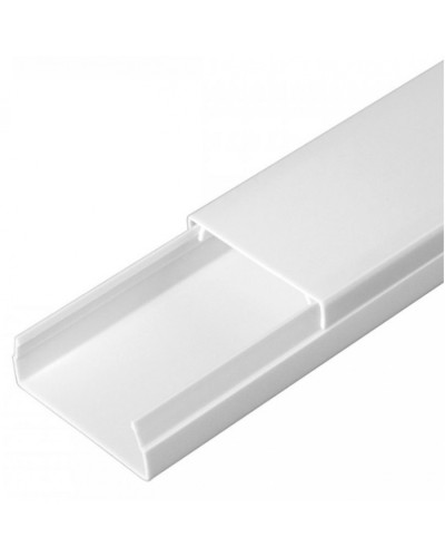 Кабель-канал белый 2-й замок в п/э 40х16 (30 м/уп) Промрукав (PR03.0052) в Назрани Кабель-канал Pintop.ru