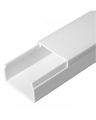 Кабель-канал белый 2-й замок в п/э 40х25 (24 м/уп) Промрукав (PR03.0053) в Назрани Кабель-канал Pintop.ru