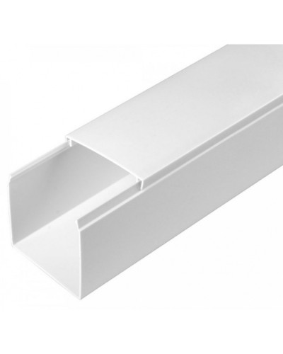 Кабель-канал белый 2-й замок в п/э 60х60 (12 м/уп) Промрукав (PR03.0056) в Назрани Кабель-канал Pintop.ru