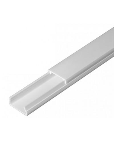 Кабель-канал серый RAL 7035 2-й замок в п/э 20х10 (180м/уп) Промрукав (PR03.0071) в Назрани Кабель-канал Pintop.ru