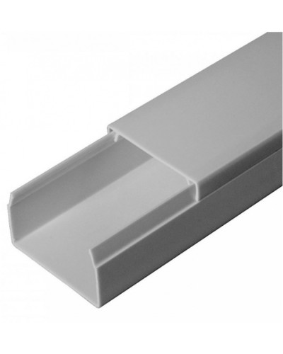 Кабель-канал серый RAL 7035 2-й замок в п/э 40х25 (30м/уп) Промрукав (PR03.0075) в Назрани Кабель-канал Pintop.ru