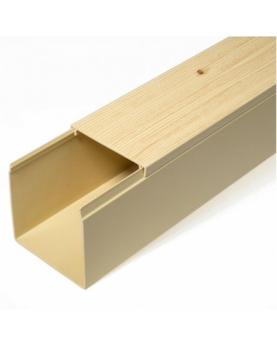 Кабель-канал сосна 2-й замок в п/э 60х60 (12 м/уп) Промрукав (PR03.0188) в Назрани Кабель-канал Pintop.ru