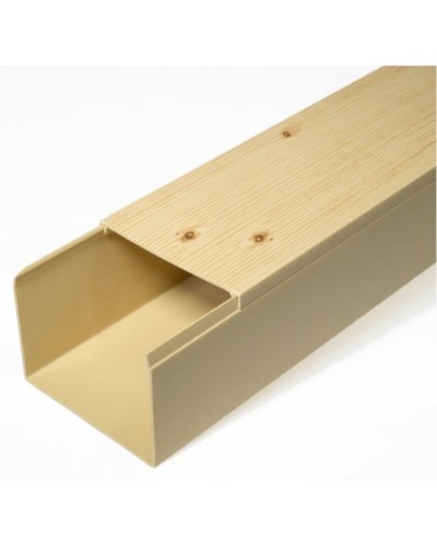 Кабель-канал сосна 2-й замок в п/э 80х60 (8 м/уп) Промрукав (PR03.0190) в Назрани Кабель-канал Pintop.ru