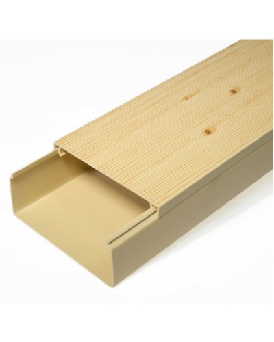 Кабель-канал сосна 2-й замок в п/э 100х40 (8 м/уп) Промрукав (PR03.0191) в Назрани Кабель-канал Pintop.ru