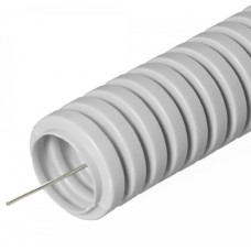 Труба гофрированная ПВХ серая с/з д20 (100м/4800м уп/пал) Строитель Промрукав (PR.032000)