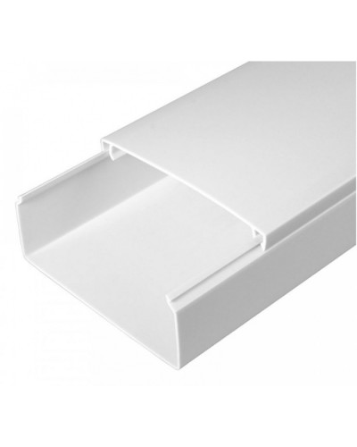 Кабель-канал белый 2-й замок в г/к 100х40 (24м/уп) Промрукав (PR.0510040) в Назрани Кабель-канал Pintop.ru