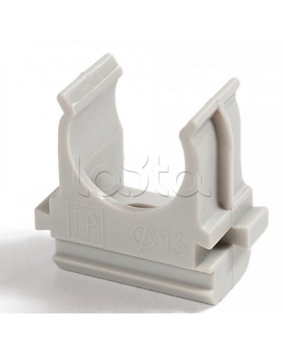 Крепеж-клипса для труб АБС-пластик в карт д16 (200шт/2000шт уп/кор) Промрукав (PR.0616) в Назрани Держатели, клипсы, скобы Pintop.ru