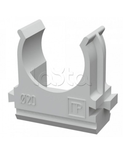 Крепеж-клипса для труб АБС-пластик в карт д20 (150шт/1500шт уп/кор) Промрукав (PR.0620) в Назрани Держатели, клипсы, скобы Pintop.ru