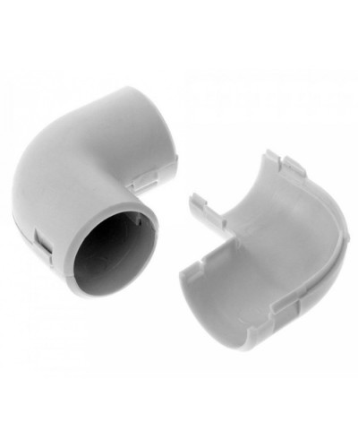 Соединитель угловой разборный д20 (5шт/550шт уп/кор) Промрукав (PR.07520м) в Назрани Повороты, муфты, тройники Pintop.ru