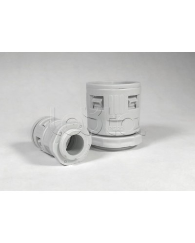 Муфта вводная для гофрированных труб серая ВМ-ГТ-16 Промрукав (PR08.3268) в Назрани Повороты, муфты, тройники Pintop.ru