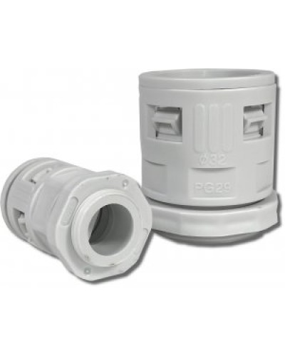 Муфта вводная для гофрированных труб серая ВМ-ГТ-25 Промрукав PR08.3270 в Назрани Повороты, муфты, тройники Pintop.ru