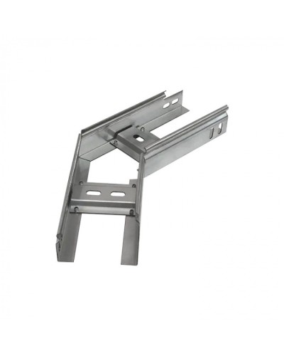 Угол горизонтальный 45 градусов лестничный 400х150 (1,5 мм) Промрукав (PR08.5473) в Назрани Аксессуары для лотков Pintop.ru