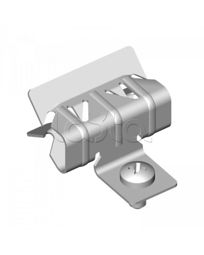 Зажим балочный 2-7 мм с отгибом и винтом М6х9 Промрукав (PR08.5818) в Назрани Аксессуары для лотков Pintop.ru