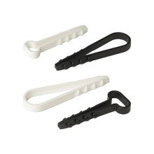 Дюбель-хомут для плоского кабеля 6-12 мм белый (100шт) Промрукав (PR08.6959)