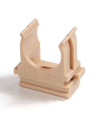 Крепёж-клипса для труб АБС-пластик сосна д16 в малой упаковке (10шт/1000шт уп/кор) Промрукав (PR13.0054) в Назрани Держатели, клипсы, скобы Pintop.ru