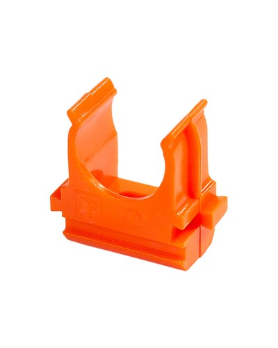 Крепёж-клипса для труб АБС-пластик оранжевая д40 (15шт/300шт уп/кор) Промрукав (PR13.0106) в Назрани Держатели, клипсы, скобы Pintop.ru