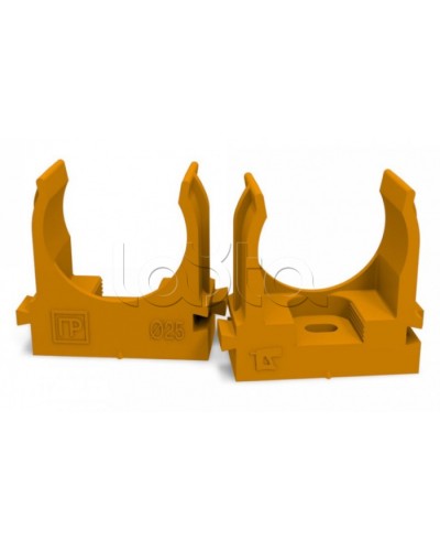 Крепеж-клипса для труб для монтажного пистолета оранжевая д25 (100шт/700шт уп/кор) Промрукав (PR13.0153) в Назрани Держатели, клипсы, скобы Pintop.ru