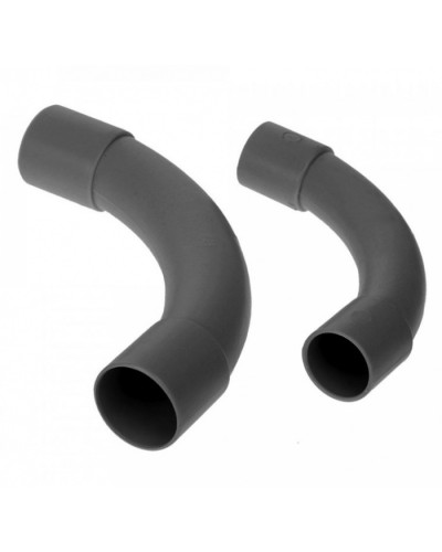 Соединитель угловой черный д25 (5шт/200шт уп/кор) Промрукав (PR13.0171) в Назрани Повороты, муфты, тройники Pintop.ru