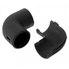 Соединитель угловой разборный черный д25 (5шт/300шт уп/кор) Промрукав (PR13.0175)