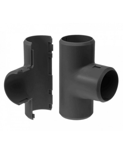 Тройник разборный черный д25 (1шт/200шт уп/кор) Промрукав (PR13.0179) в Назрани Повороты, муфты, тройники Pintop.ru