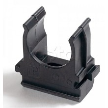 Крепёж-клипса для труб Полистирол черная д16 в малой упаковке (10шт/1000шт уп/кор) Промрукав (PR13.0209)