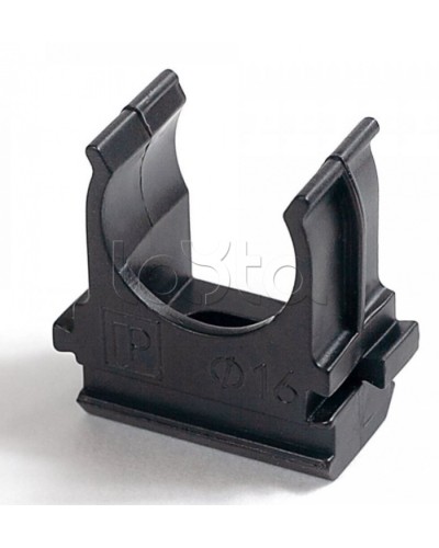 Крепёж-клипса для труб Полистирол черная д16 в малой упаковке (10шт/1000шт уп/кор) Промрукав (PR13.0209) в Назрани Держатели, клипсы, скобы Pintop.ru