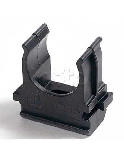 Крепёж-клипса для труб Полистирол черная д40 в малой упаковке (10шт/300шт уп/кор) Промрукав (PR13.0213) в Назрани Держатели, клипсы, скобы Pintop.ru