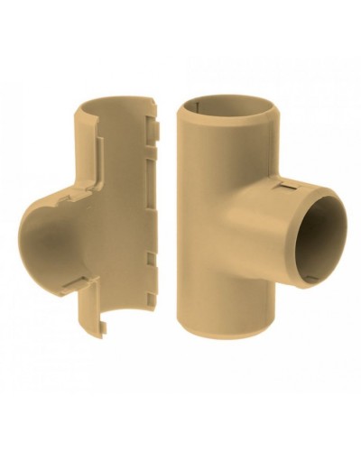 Тройник разборный сосна д32 (1шт/200шт уп/кор) Промрукав (PR13.0254) в Назрани Повороты, муфты, тройники Pintop.ru