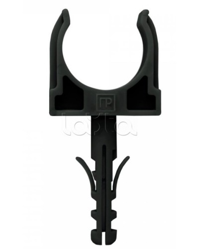 Крепеж-клипса с дюбелем черная д32 в малой упаковке (10шт/450шт уп/кор) Промрукав (PR13.0306) в Назрани Держатели, клипсы, скобы Pintop.ru