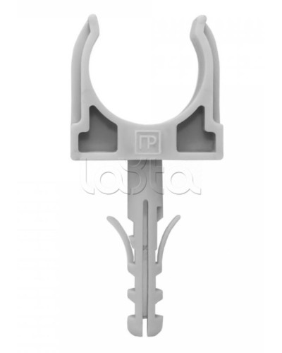 Крепеж-клипса с дюбелем серая д25 в малой упаковке (10шт/450шт уп/кор) Промрукав (PR13.0317) в Назрани Крепеж: Дюбели, шурупы, саморезы Pintop.ru