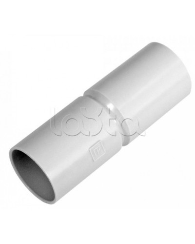 Патрубок-муфта д16 безгалогенная (HF) атмосферостойкая серая (100шт/1200шт уп/кор) Промрукав (PR13.0350) в Назрани Повороты, муфты, тройники Pintop.ru