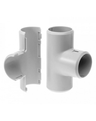Тройник разборный д16 безгалогенный (HF) атмосферостойкий серый (70шт/700шт уп/кор) Промрукав (PR13.0364) в Назрани Повороты, муфты, тройники Pintop.ru