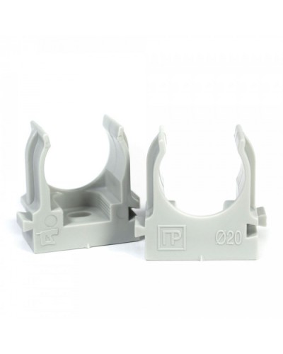 Крепеж-клипса для труб для монтажного пистолета серая в гофроящике d20 мм (1200шт/кор) Промрукав (PR13.0453) в Назрани Держатели, клипсы, скобы Pintop.ru