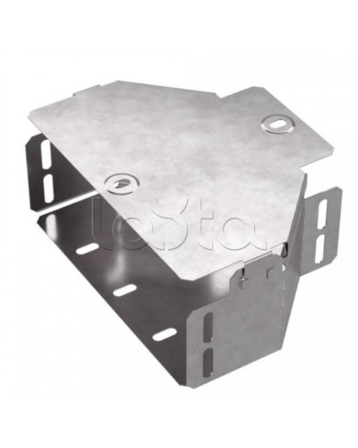 Переходник симметричный с крышкой Стандарт 200х100х80 Промрукав (PR16.0473) в Назрани Аксессуары для лотков Pintop.ru