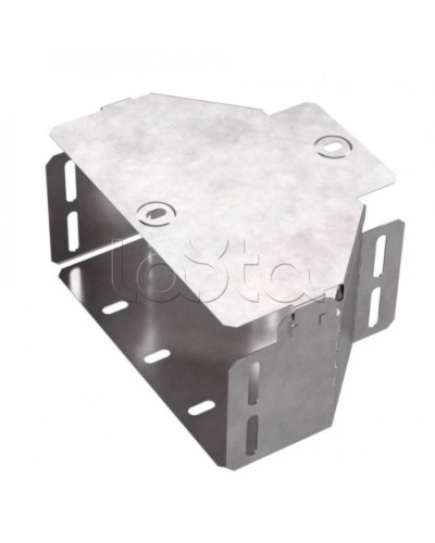 Переходник симметричный с крышкой Стандарт 200х100х100 Промрукав (PR16.0475) в Назрани Аксессуары для лотков Pintop.ru