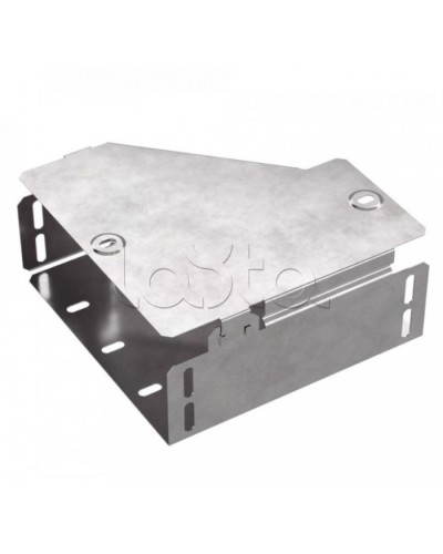 Переходник правый с крышкой Стандарт 200х100х80 Промрукав (PR16.0509) в Назрани Аксессуары для лотков Pintop.ru