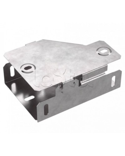 Переходник правый с крышкой Стандарт 100х50х50 Промрукав (PR16.0564) в Назрани Аксессуары для лотков Pintop.ru