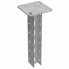 Стойка двойная потолочная для средних нагрузок 35х30х2500 пятка 120х120 Промрукав (PR08.5104)